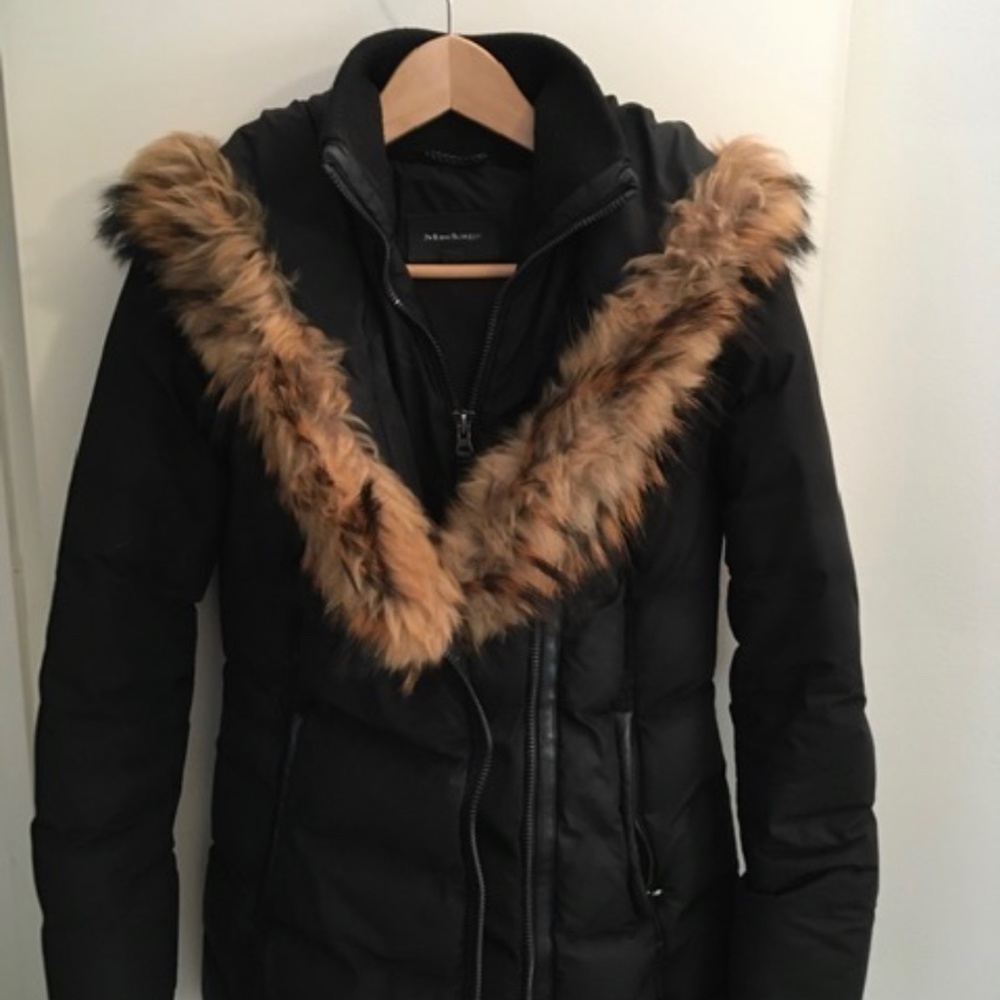 Mackage XS Adali down fur jacket in black